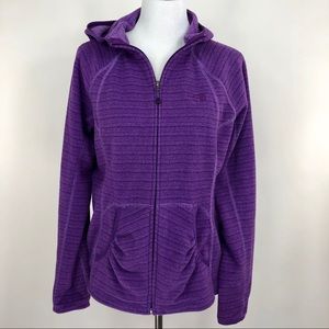 The North Face Women’s L Fleece Jacket Hood Stripe